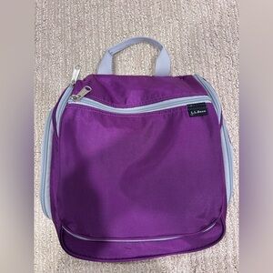 L.L. Bean Purple Personal Organizer Toiletry Bag, Small